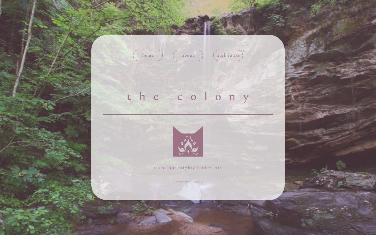 Carrd profile picture for @colony
